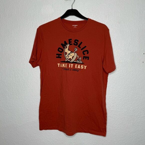 Men’s Old Navy Homeslice Graphic Tee Size Large Tall - Picture 1 of 4